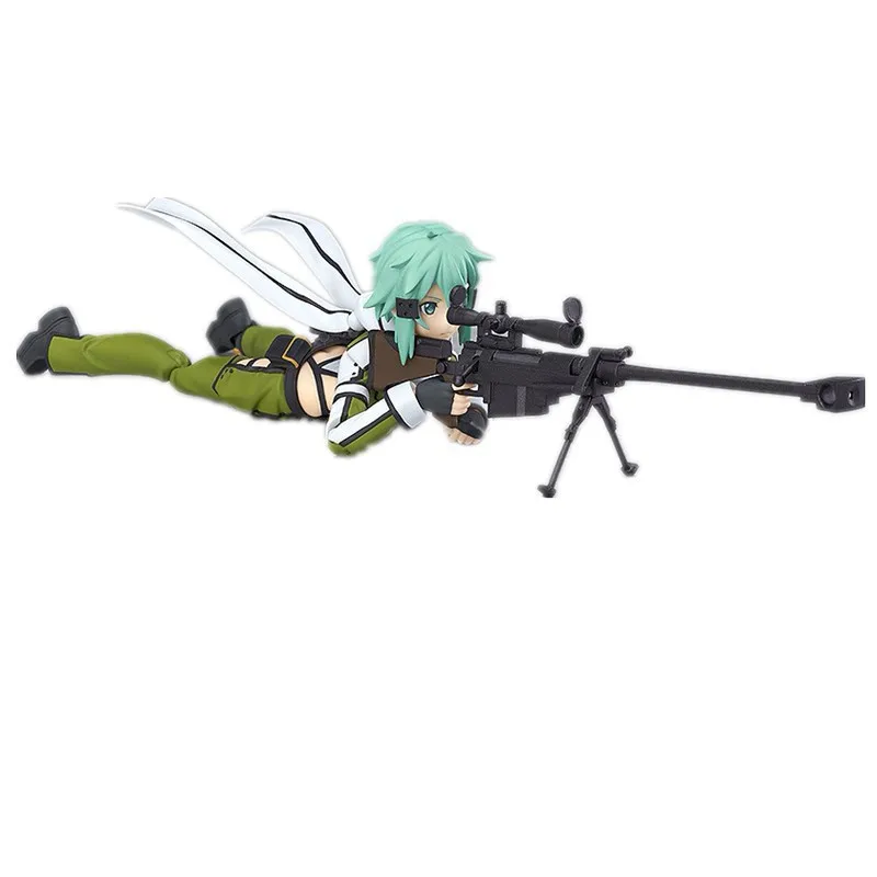 

Japan Anime SAO Sword Art Online Asada Shino Sinon PVC Figure Figurine 14cm Toy Model Statue New With Box