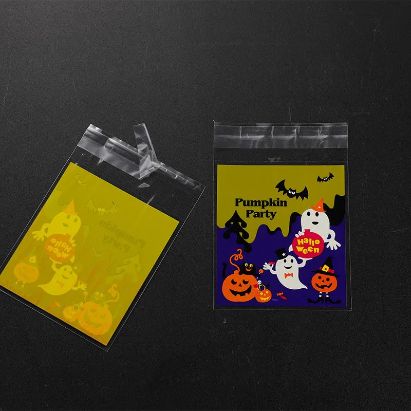 50 шт. тематическая наклейка на Хэллоуин мультфильм призрак летающий ужас элемент