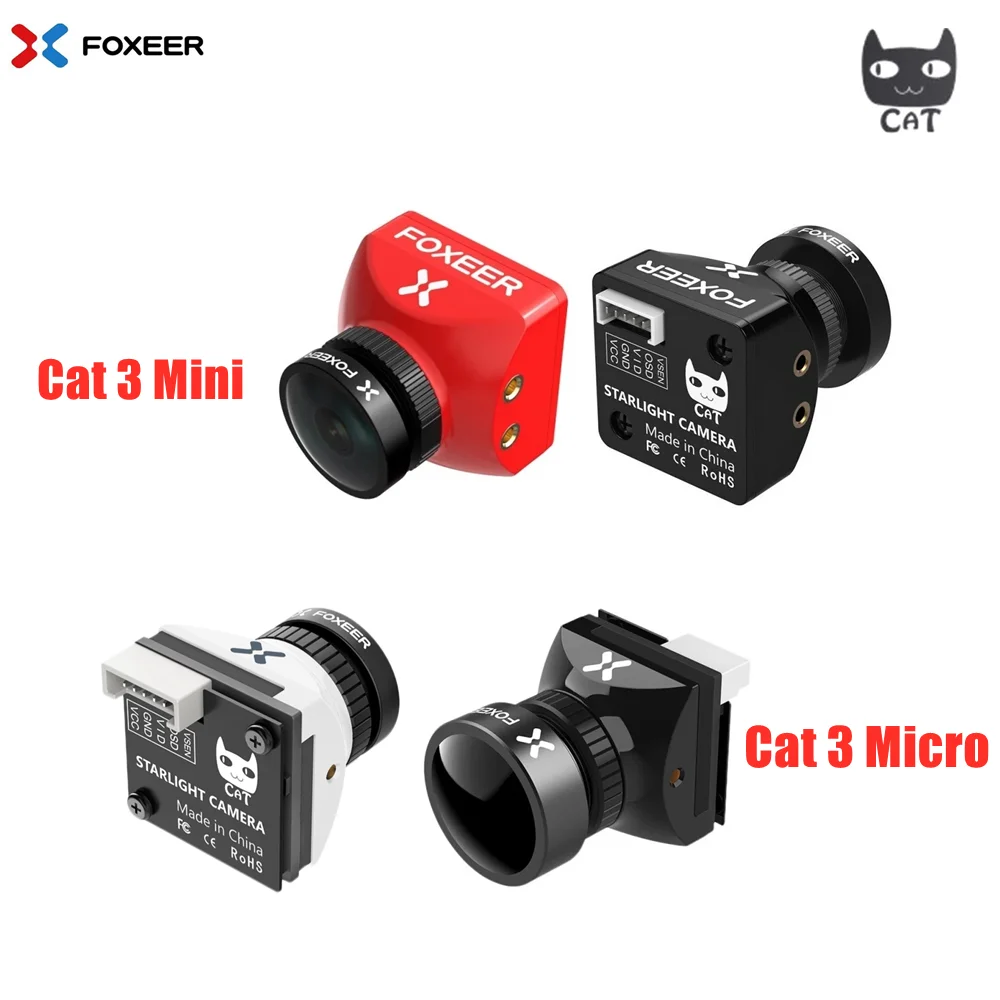 

Камера Foxeer Mini / Micro Cat 3 1200TVL 0.00001lux StarLight FPV с низкой задержкой и низким уровнем шума