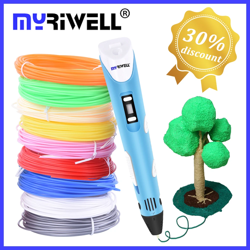 3d ручка для детей 3D принтер сделай сам рисования с ABS PLA филаментом 1 75 мм подарок