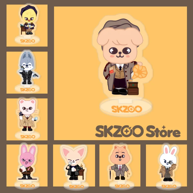 

1 шт. Kpop бродячие детские Новые Skzoo акриловые стенди акриловые прозрачные фигурки стоячие настольные маленькие станции стойка коллекция