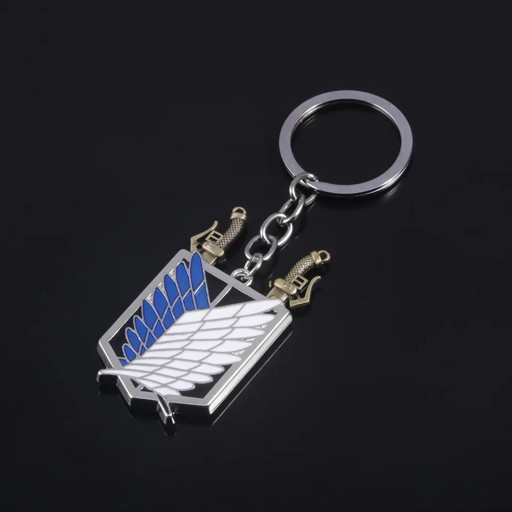 Anime Attack on Titan Keychain Shingeki No Kyojin Wings of Liberty Sword Weapon Pendant Key Chains for Men Jewelry | Украшения и