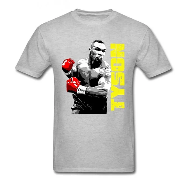 

Men t shirt Mike Tyson poster printed t-shirt casual styl Men's IRON MIKE TYSON The Real Boxing Champion Legend Tee