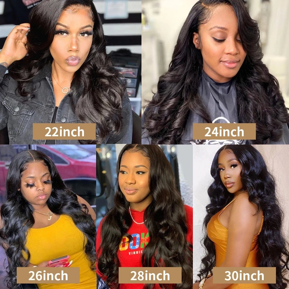 

30 Inch Body Wave 13x4 Lace Front Human Hair Wig 180% Density 5x5 HD Transparent Lace Peruvian Virgin Hair 4X4 Lace Closure Wig