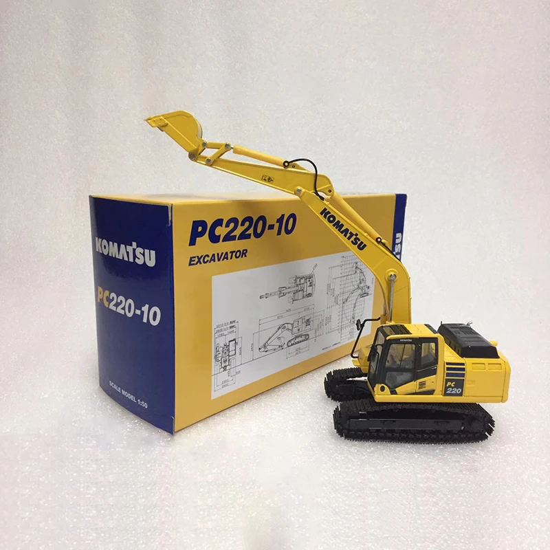 

Diecast 1:50 Scale PC220-10 Excavator Hook Machine Alloy Engineering Vehicle Model Collection Souvenir Ornaments Show