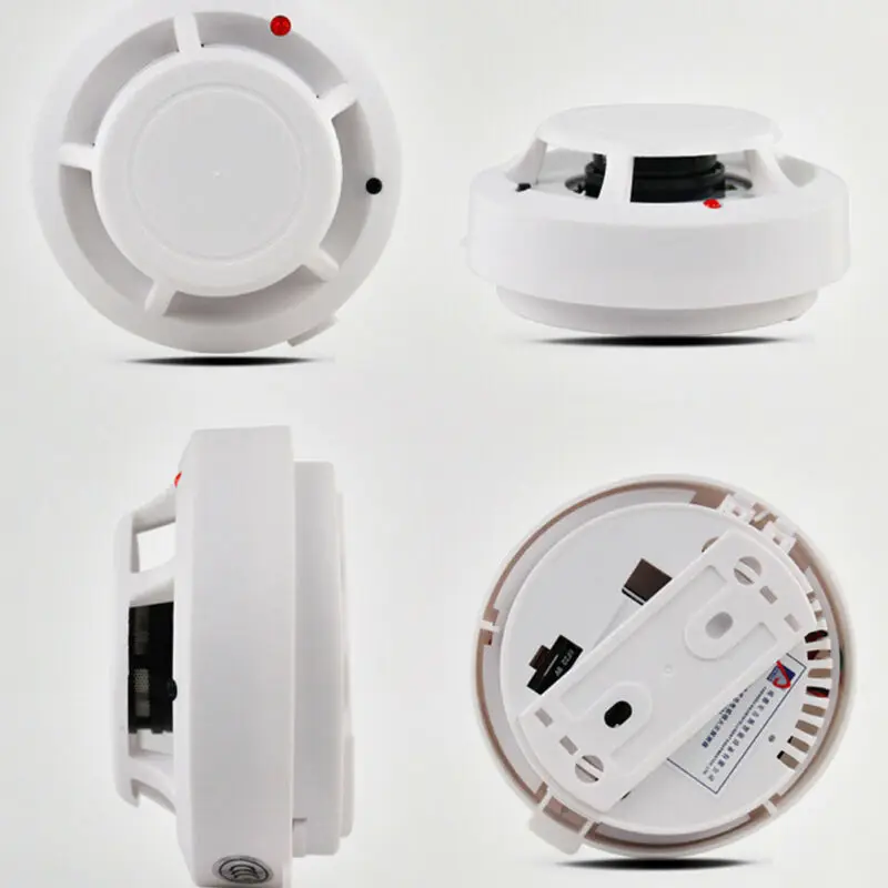 Горячая Распродажа дымовая сигнализация на батарейках датчик пожарной