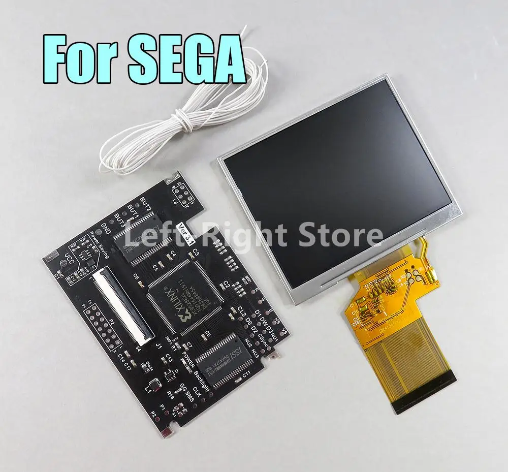 ЖК-дисплей V2 для SEGA сменный экран с полным экраном игровой приставки подсветка