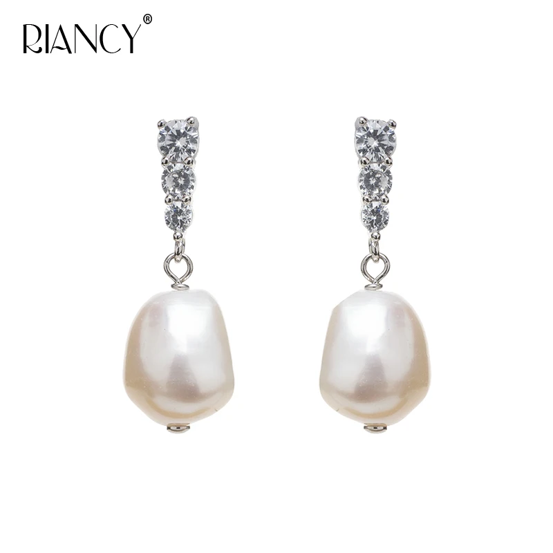 Женские серьги ручной работы из натурального жемчуга в богемном стиле Вечерние |