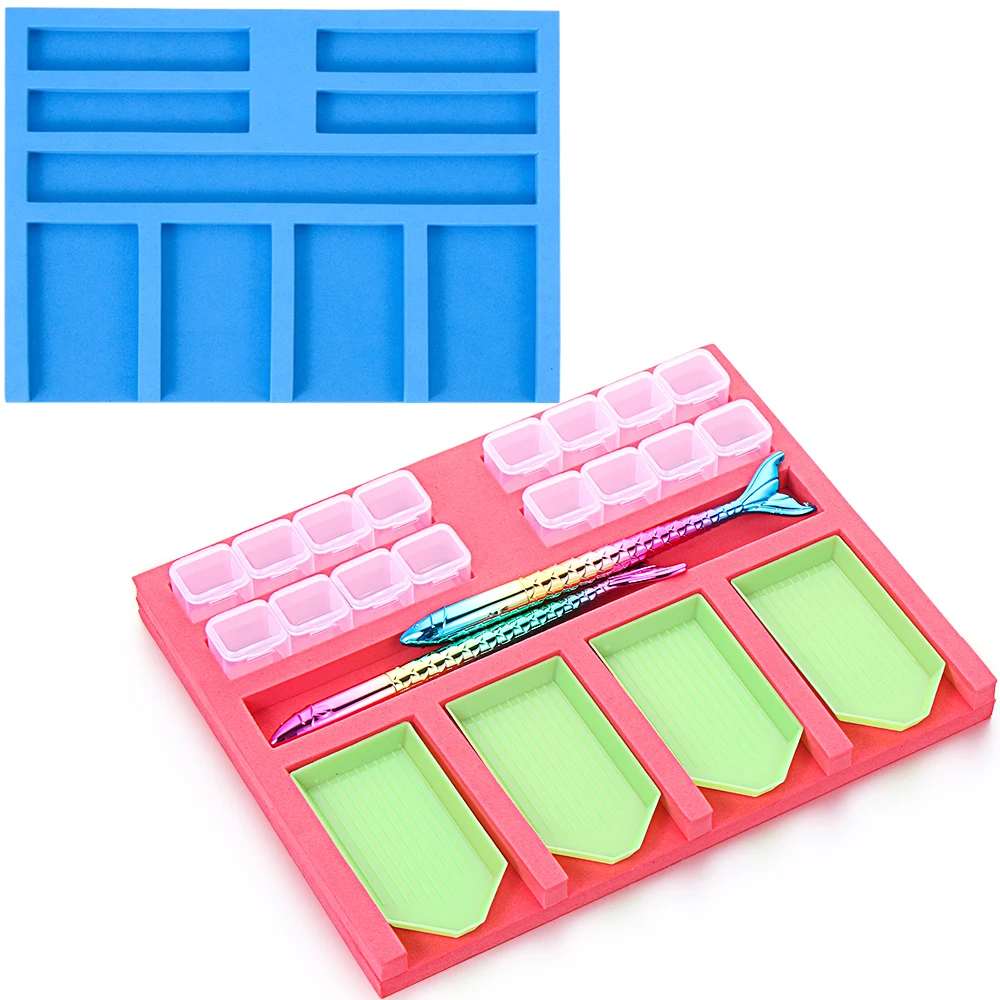 Аксессуары для алмазной живописи сделай сам лоток с несколькими лодками