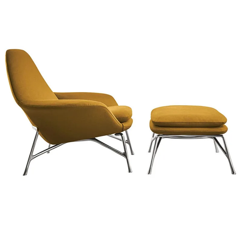 Скандинавский Одноместный стул современный для спальни балкона креативный