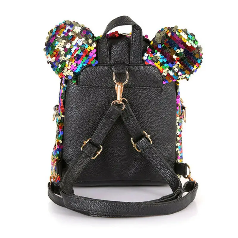 

2019 Fashion Small Sequins Backpack Girls Women School Mini Bag Travel Rucksack Shoulder Bags