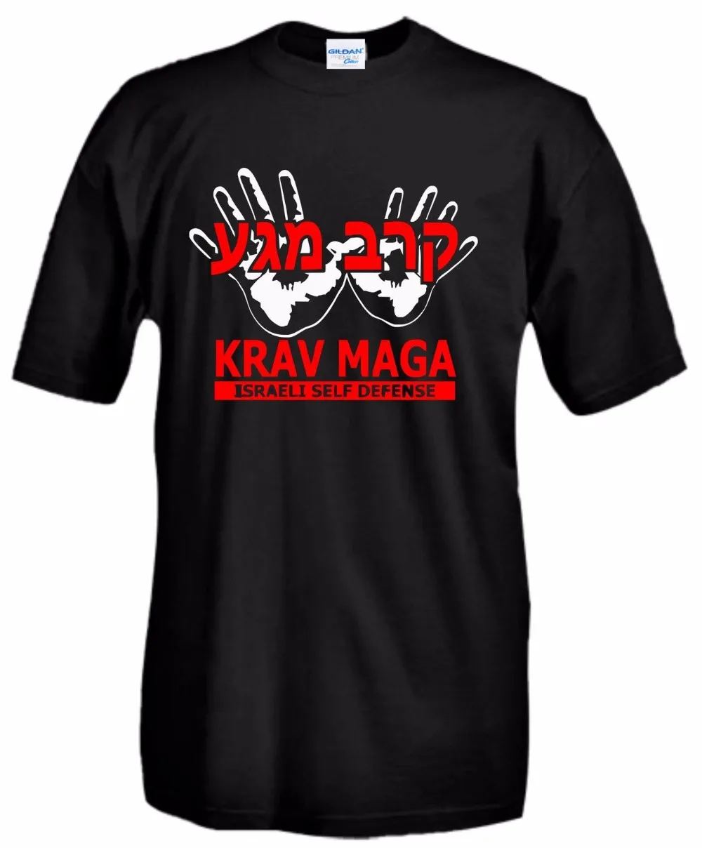 

T Shirt Discount 100 % Cotton For Men's Cotton Cool Design 3D Tee Shirts Krav Maga sistema di combattimento Israeliano band