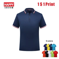 mens shirt summer cheap short sleeve logo customization company group polo shirt logo embroidered top