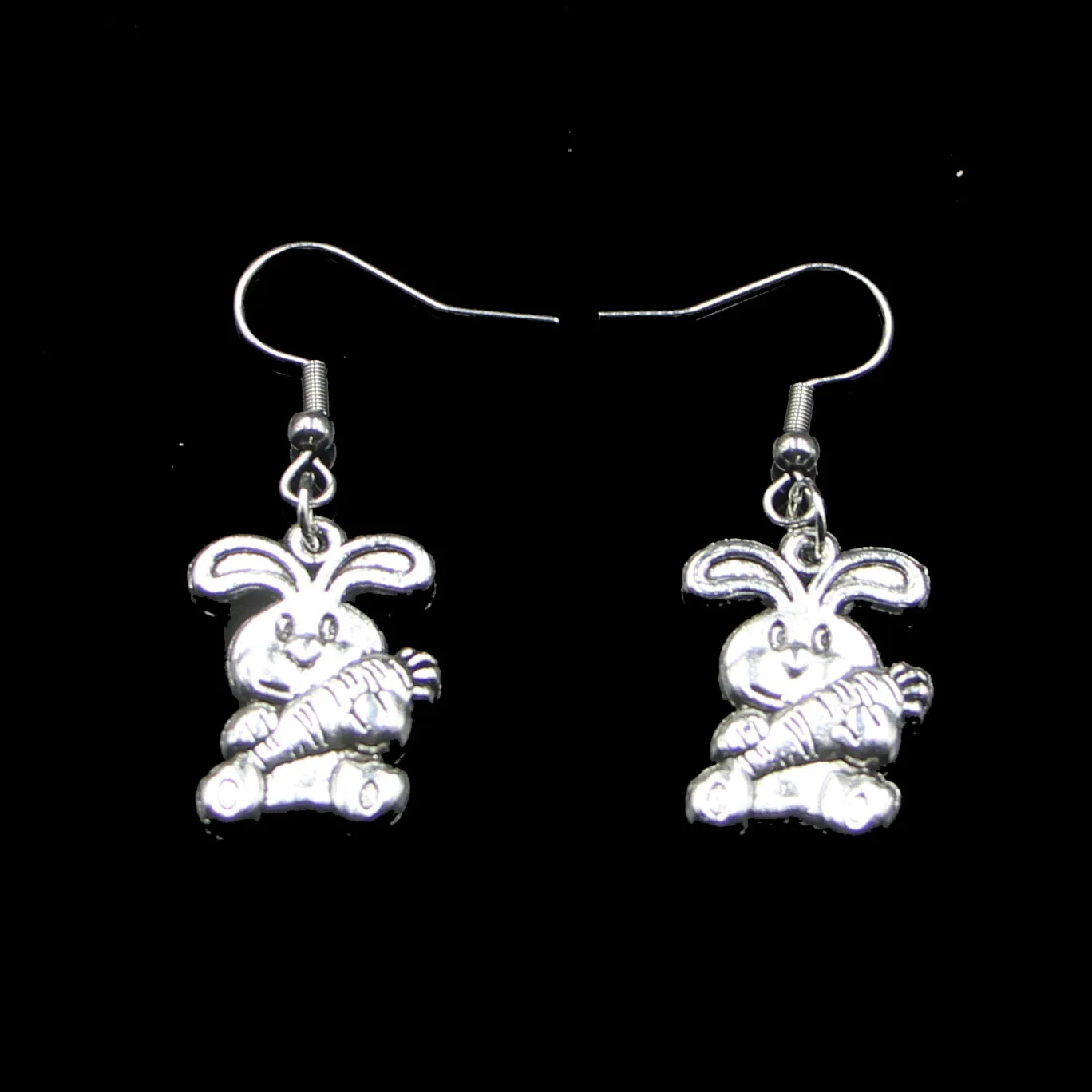 20 пар ручной работы простого дизайна 21*15 мм кролик заяц морковь пасхальные серьги для женщин подарок ювелирные изделия милый маленький предмет