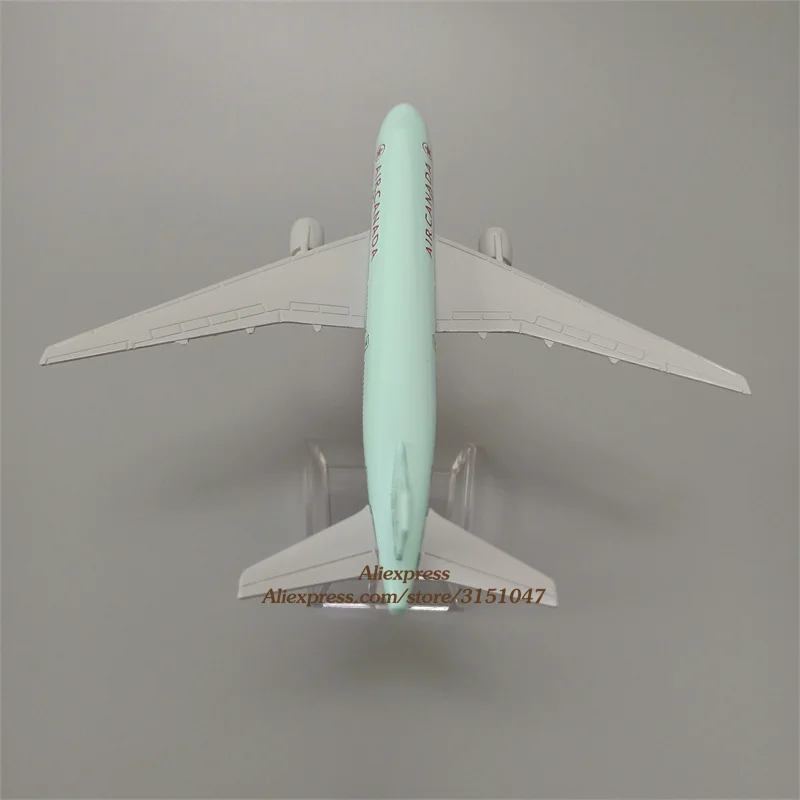 Модель самолета из металлического сплава 16 см авиакомпании B777 модель Канады