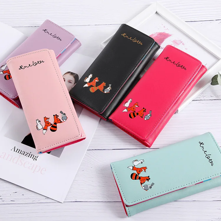 JIULIN Cartoon Flamingos женские кошельки кошелек кожаные женский держатель для карт клатч