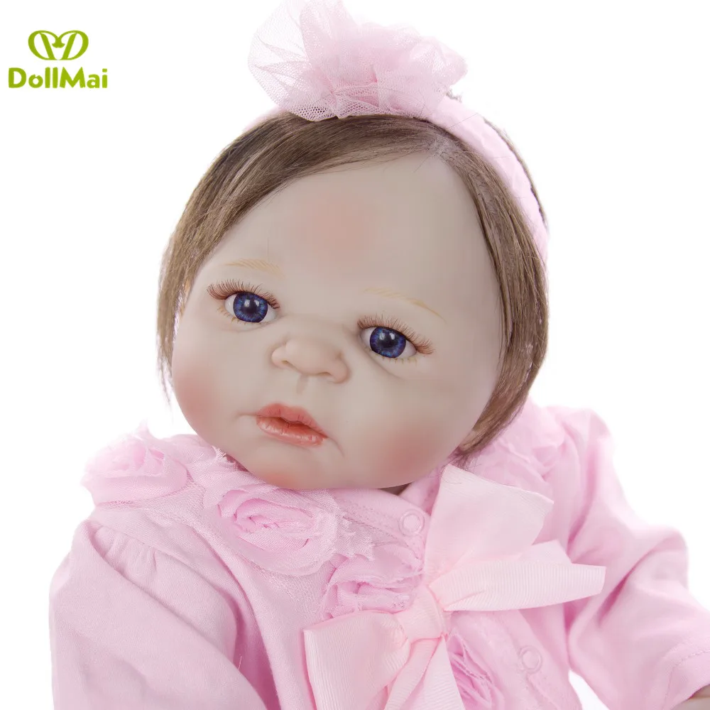 Кукла новорожденная силиконовая Детская кукла младенец для купания с