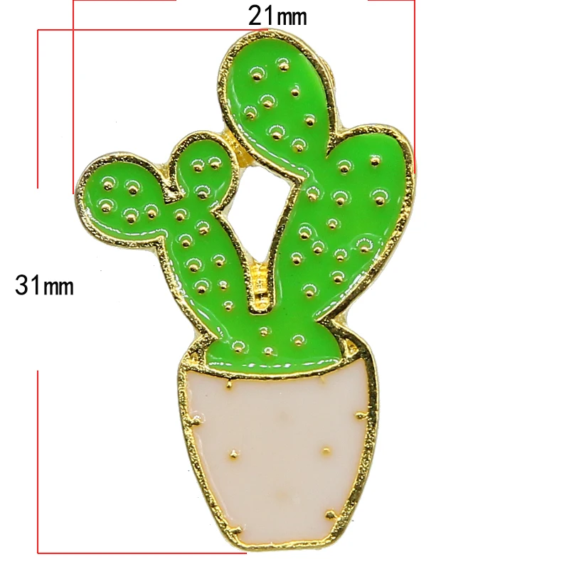 wholesale Lovely Badge Plant Potted Collar Shoe Lips Enamel Brooch Coconut Tree Cactus Leaves Decorative Clothing Cartoon Pins B | Украшения