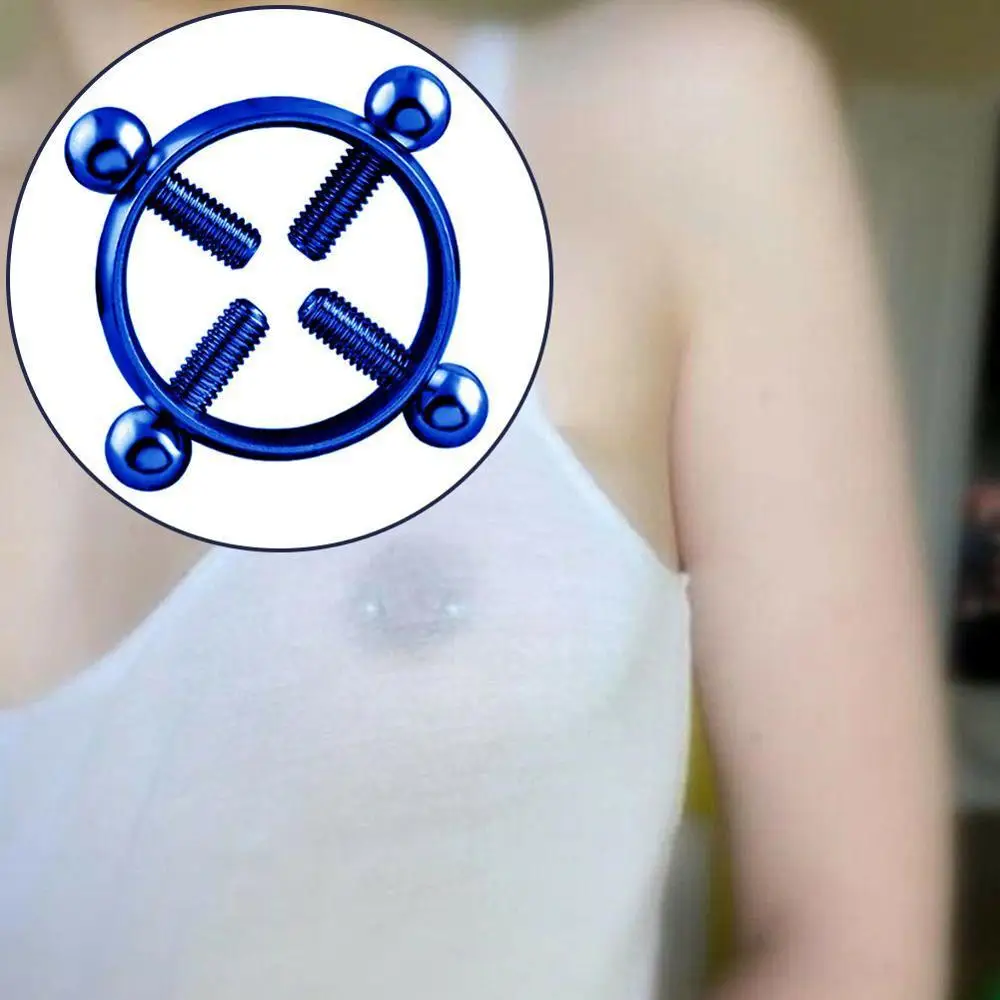 Пикантное привлекательное круглое кольцо для сосков из нержавеющей стали