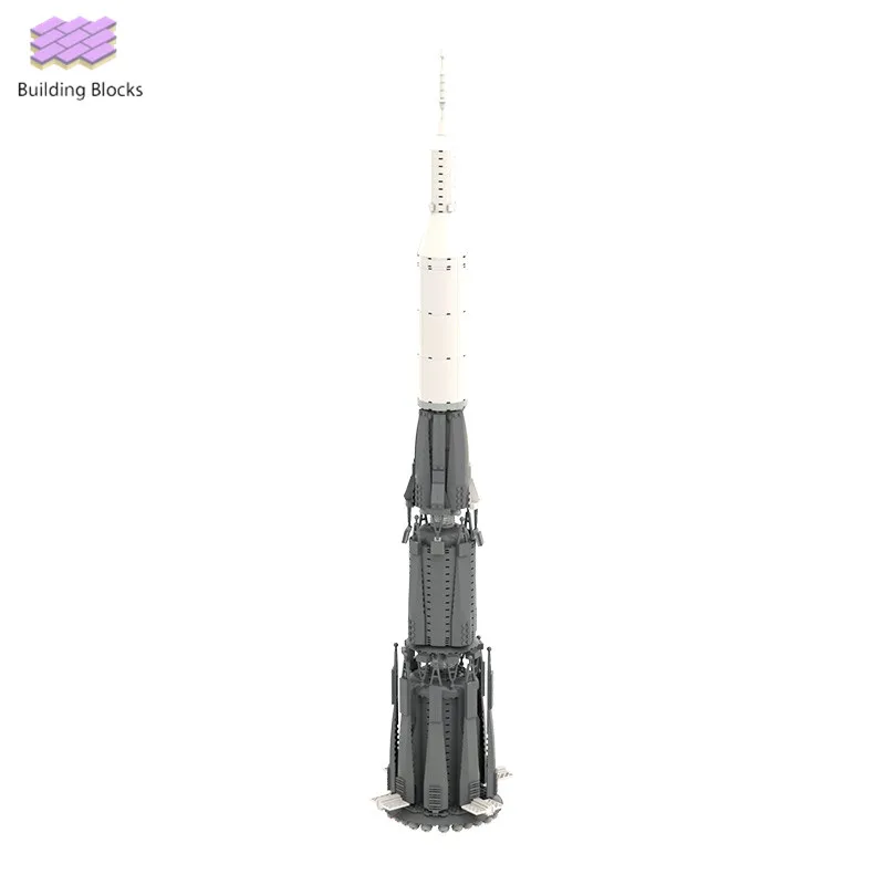 

Блоки для сборки конструктора, советская Луна N1, серии MOC, модель ракеты на заказ, детские игрушки для детей и взрослых