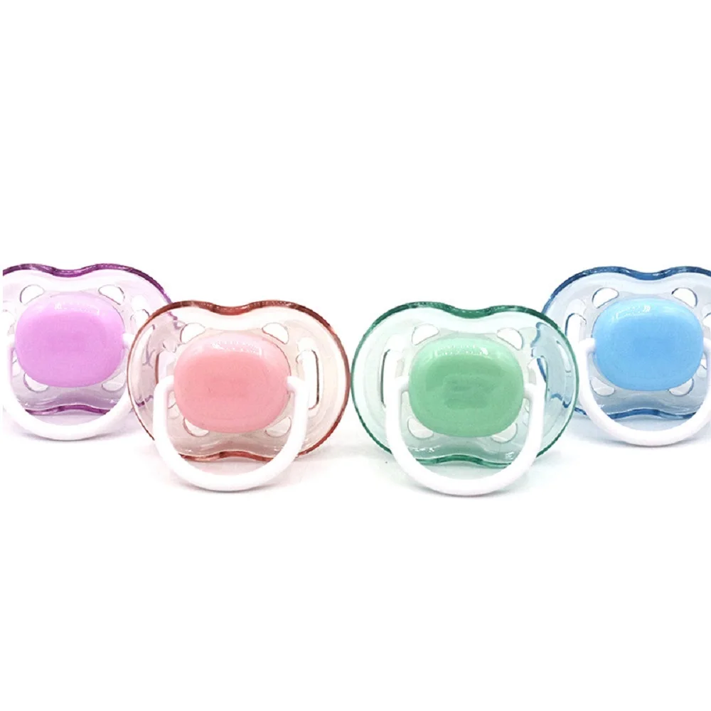 

Baby Silicone Pacifier Soothing Infants Bite Chew Feeding Supplies Newborn Comfort Appease Pacifiers Nipple Flat Teat Pacifiers