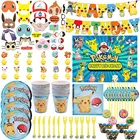 Набор одноразовой посуды в стиле Покемон Пикачу для дня рождения