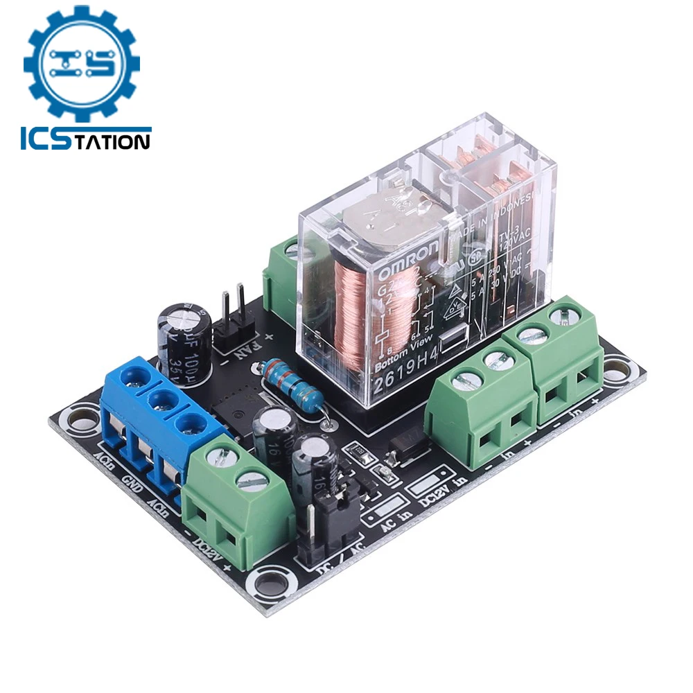 

DC 12-25V Speaker Loudspeaker Protection Board 2 Channel Boot Delay Relay Module DC Monitor Support BTL Amplifier