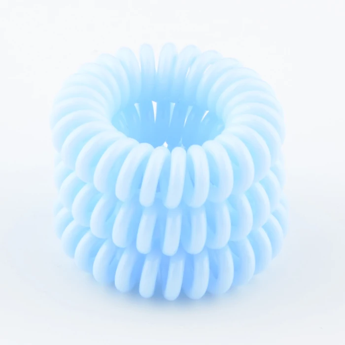 6light blue 3 коробки 3,5 см Модный милый карамельный цвет телефонная линия резинка для волос Инструменты для укладки головной убор - Цвет: 6light blue