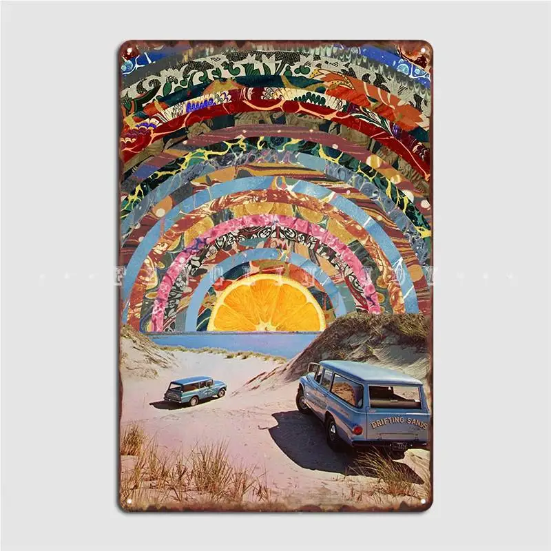 

Orange Sunset Poster Metal Plaque Classic Wall Cave Painting Décor Cinema Tin Sign Posters