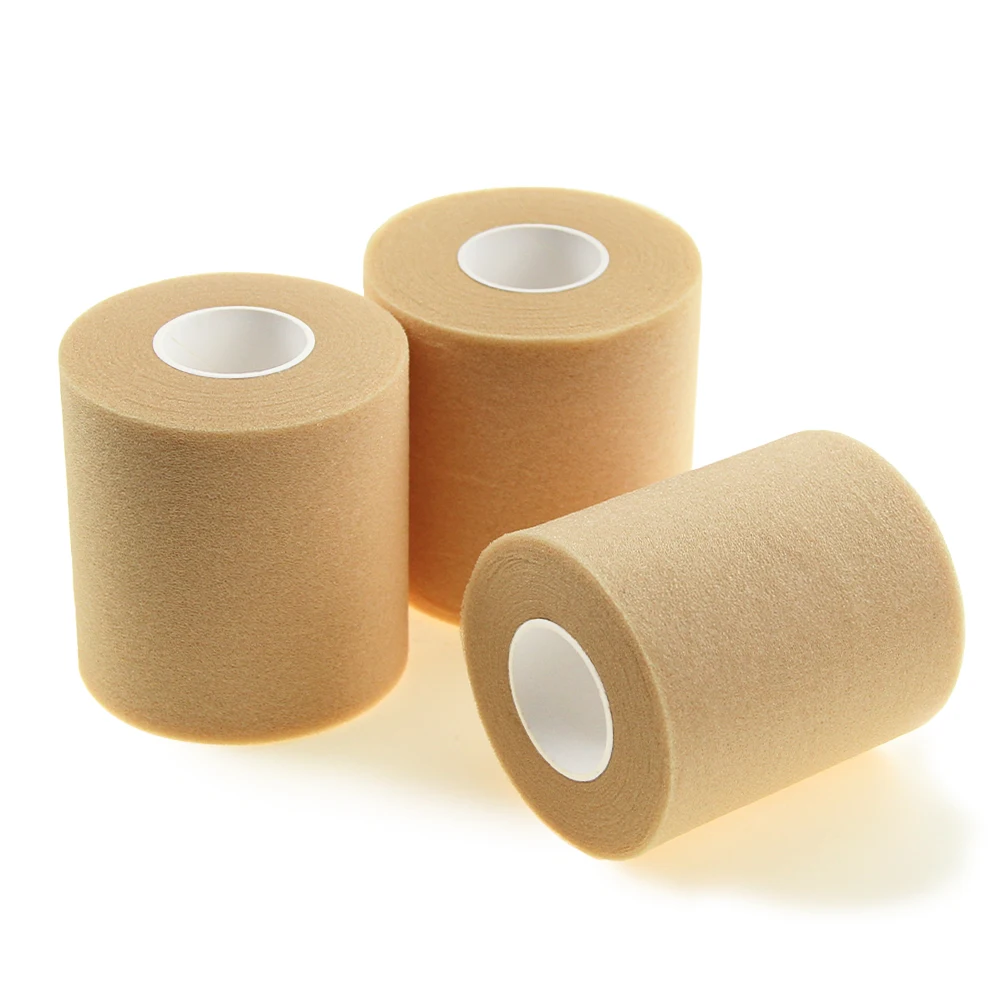 

3 rolls Foam Underwrap Sports Pre-wrap Athletic Tape Sports Tape Foam Cotton PreWrap 2.75 Inch by 30 Yards