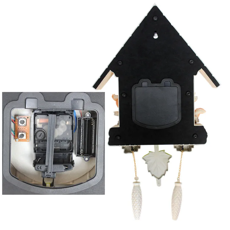 Cuckoo винтажные большие цифровые настенные часы маятник гостиная Ретро домашний