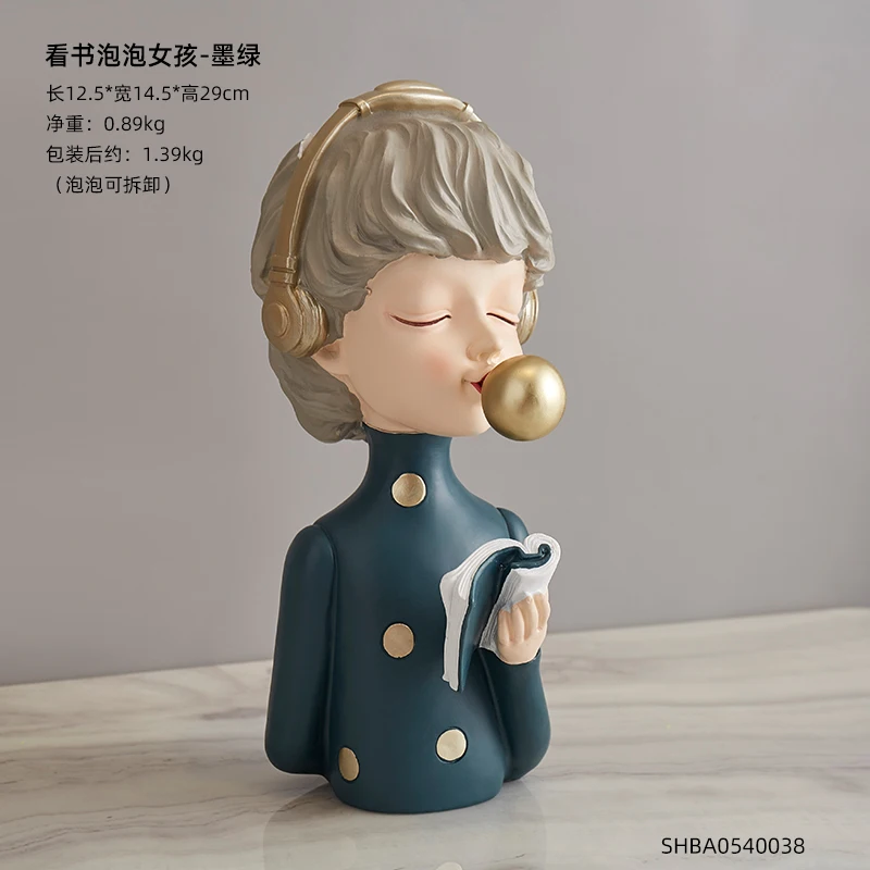 

Nordic creative modern bubble girl light luxury wine cabinet TV cabinet decoration home living room xuanguan desktop