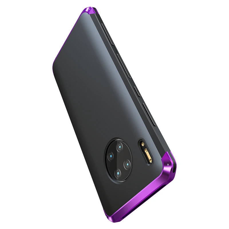 Funda de Metal de lujo a prueba de golpes para Huawei Mate 40 30, carcasa de aluminio duro delgado e h&iacute;brida para Pc, fundas para Huawei P30 P40 Pro-4