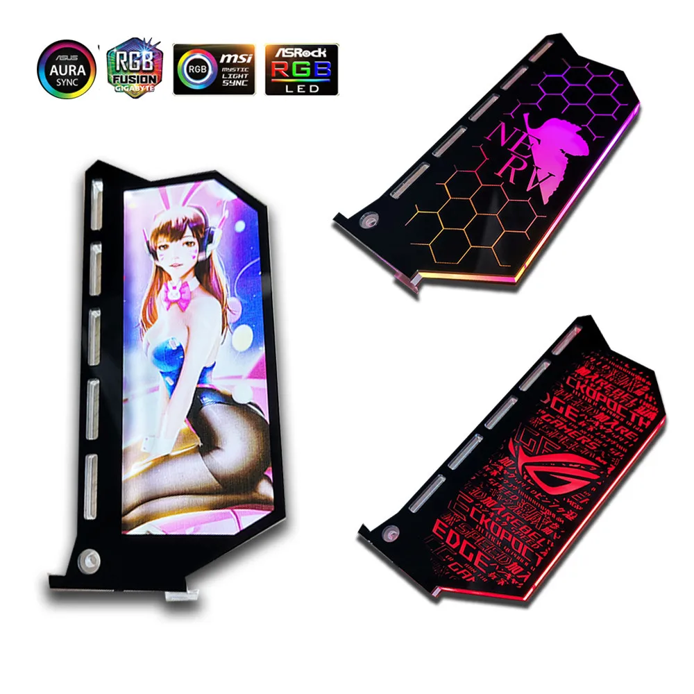 Адаптируемые под требования заказчика GPU кронштейн Вертикальная 12V/5V ореолом