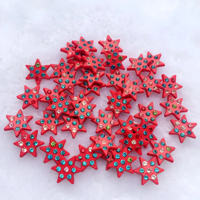 Горячая Распродажа модные стильные хрустальные стразы со звездами кнопки и