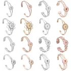 Новые ювелирные браслеты с защелкой серебро Цвет из золотистого металла 18 мм кнопки браслеты на запястье регулируемые кнопки браслет на запястье