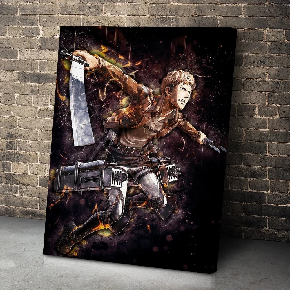 

HD Printed Attack On Titan Poster Home Decorative Wall Art Bertolt Hoover Anime Roles Pictures Canvas Painting Bedroom Modular