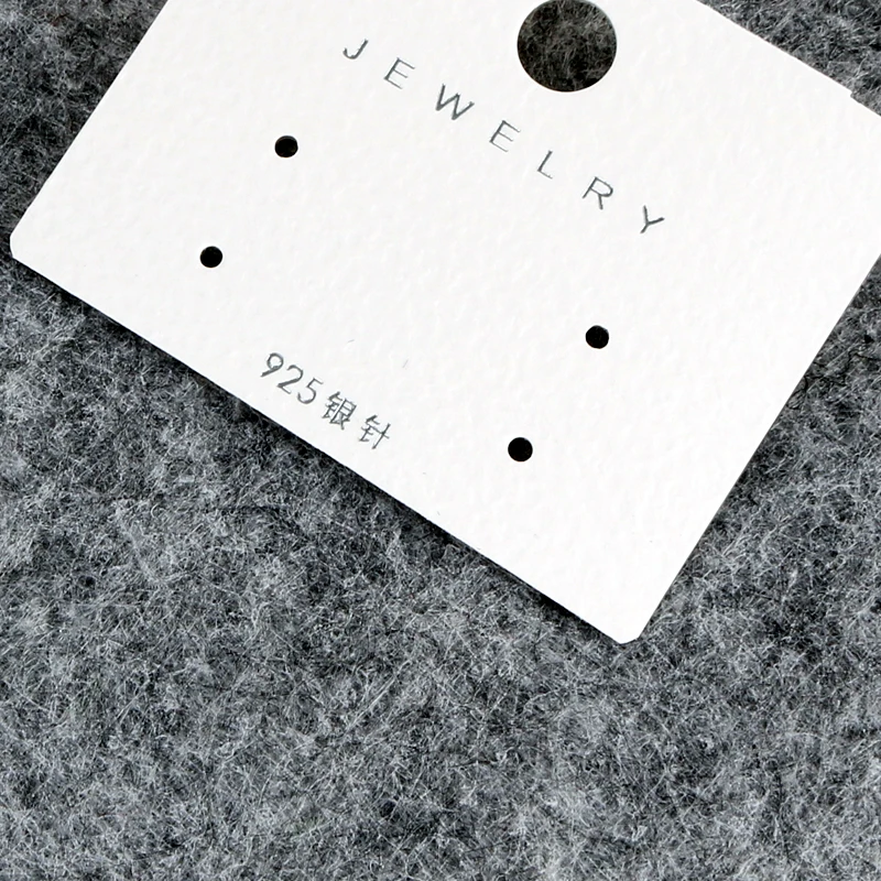 Новая пластиковая Сережка орнамент картонная упаковка 100 шт 5x3 см ПВХ стикер для