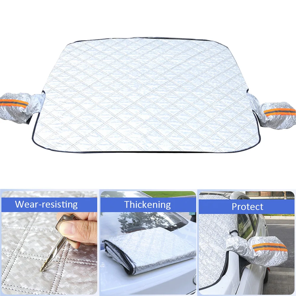 

Universal Winter Protection Aluminium Film Easy Install Trucks Frost Car Windshield Snow Cover Sun Shade Magnetic Multifunction