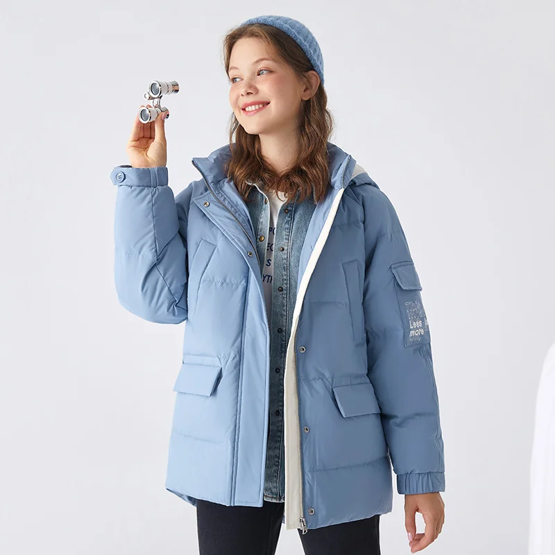 

Down jacket women short new winter fashion loose girl bread coat thicken casual fashion down coat female
