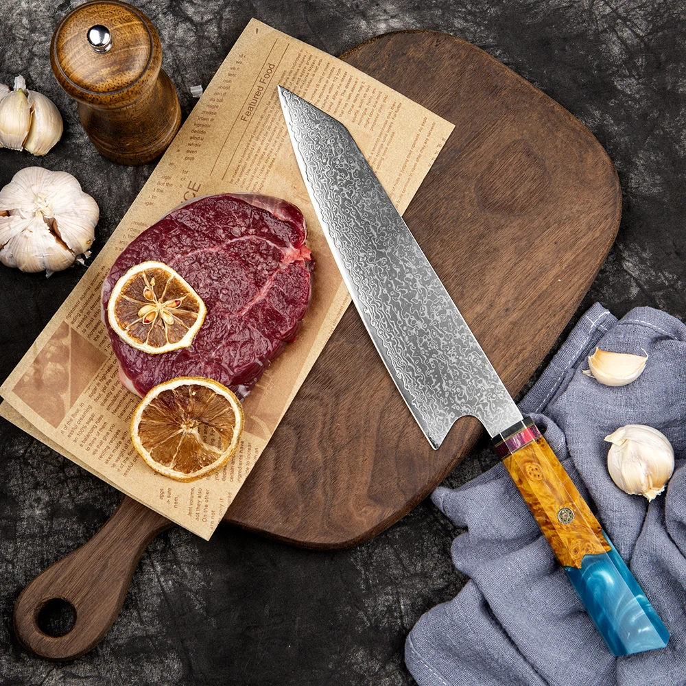 XITUO дамасский кухонный нож японский профессиональный шеф повара из стали VG10 Kiritsuke