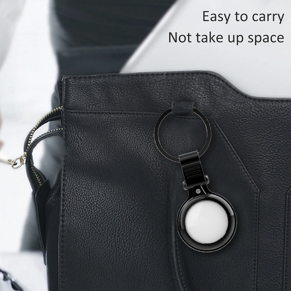 

Luxury Metal Protector Case For Apple Airtags Keychain Shockproof Anti-fall Portable Protective Cases Shell For Airtag Air Tag