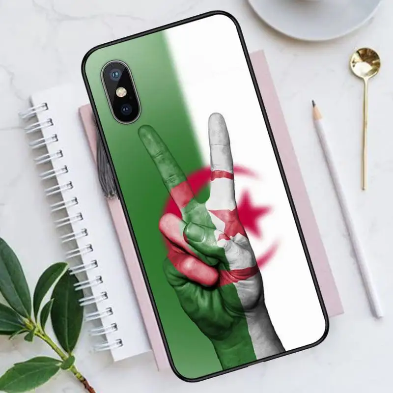 

Algeria National Flag Symbol Phone Case for iPhone 11 12 mini pro XS MAX 8 7 6 6S Plus X 5S SE 2020 XR Luxury brand shell funda