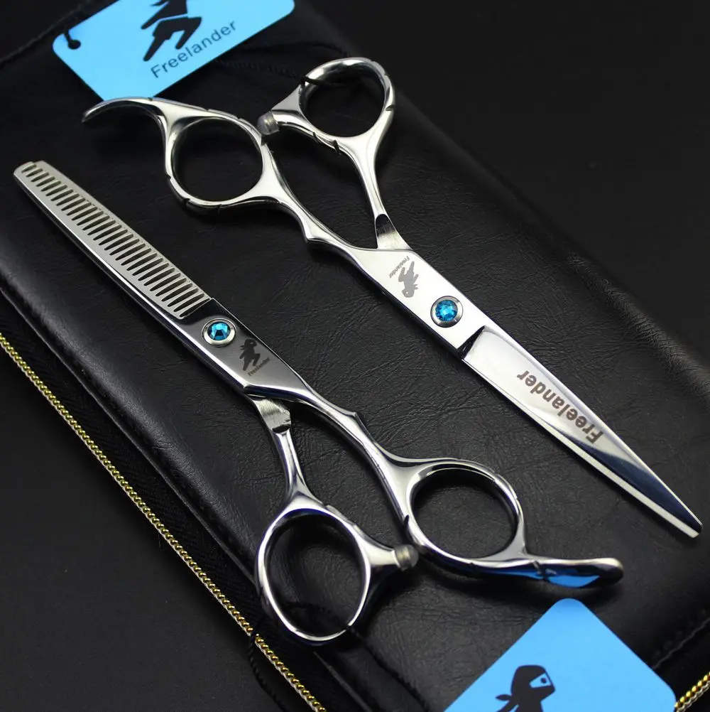 5.5/6 inch Professional Hairdressing Scissors Set Cutting+Thinning Barber Shears Tijeras Peluquero