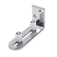 gifsin stainlesscarbon steel sliding barn door floor guides flush mounted design with smooth bearings adjustable roller