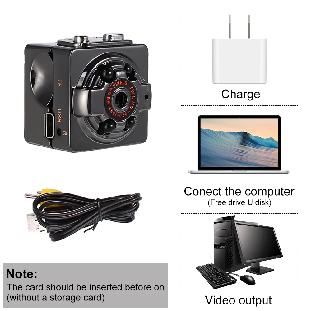 Mini Camera HD 1080P 720P Camera Camcorders Sport DV Sensor Night Vision Camcorder Motion Detection DVR Video Recorder Camera
