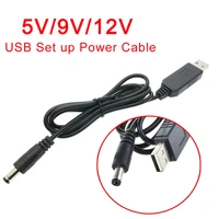 1m3 3ft 5v912v step up power cable usb power boost line converter adapter for routers usb light fan radiator