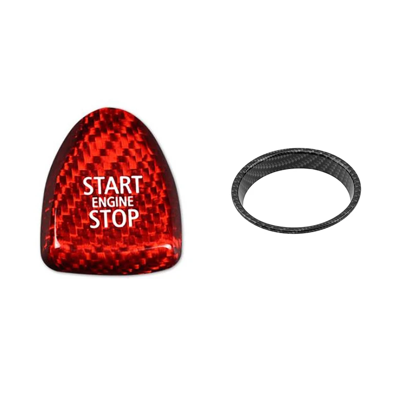 

Engine Start Stop Button Switch Trim Sticker For Mini Cooper F54 F55 F56 F57 F60 Red & Car Gear Lever Shift Panel Ring