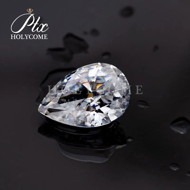 2X3mm 2020 Pear cut Высокое качество D VVS1 свободное моиссанит для алмазного кольца