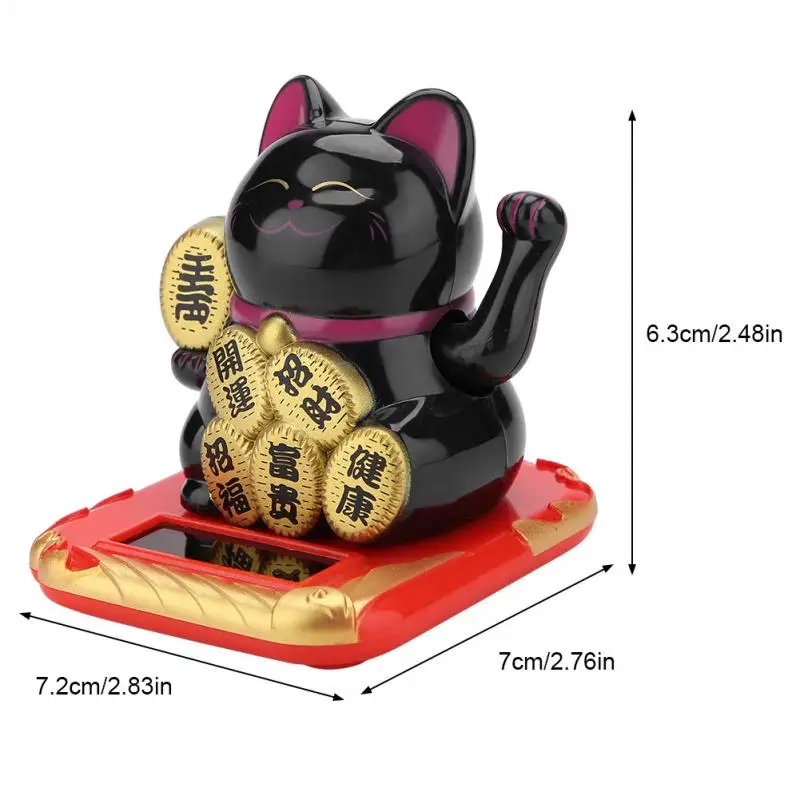 03 Счастливый Кот на солнечных батареях Maneki Neko приветственный креативный милый пожимающий руки счастливый кот Добро пожаловать кошка ремесло богатство развевающаяся рука кошка - Цвет: 03